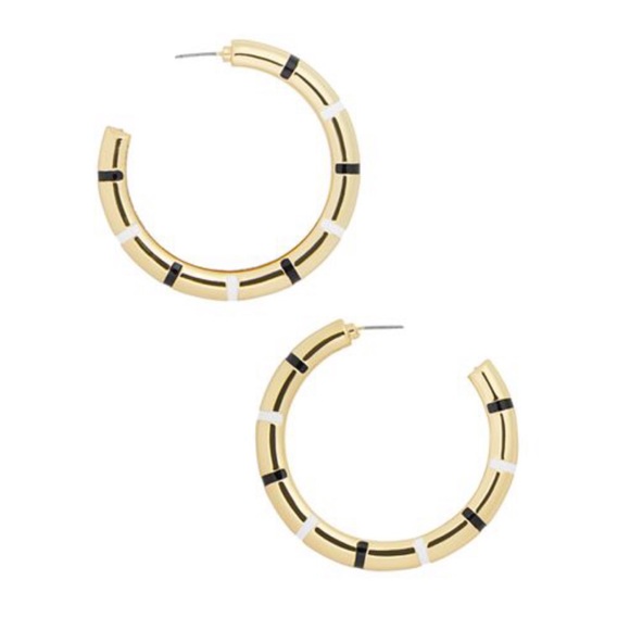 BaubleBar Jewelry - 🎉ᕼᑭ🎉 ɴᴡᴛ ʙᴀᴜʙʟᴇʙᴀʀ ʜᴏᴏᴘ ᴇᴀʀʀɪɴɢs ɪɴ ʙʟᴀᴄᴋ/ᴡʜɪᴛᴇ